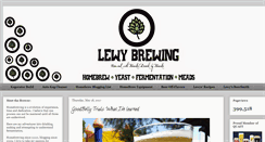 Desktop Screenshot of lewybrewing.com
