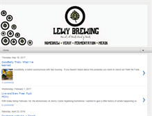 Tablet Screenshot of lewybrewing.com